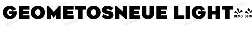 GeometosNeue Light字体转换